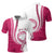 Polynesian Pride Apparel Custom Polo Shirt Pinktober White Polo Shirt - Polynesian Pride