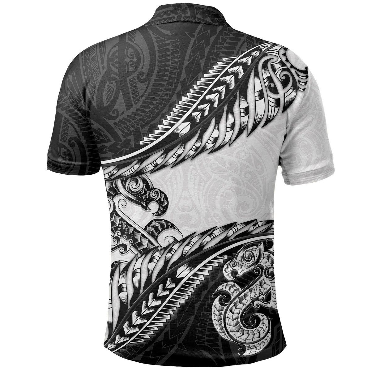 Polynesian Pride Apparel Aotearoa Polo Shirt Silver Fern Manaia - Polynesian Pride
