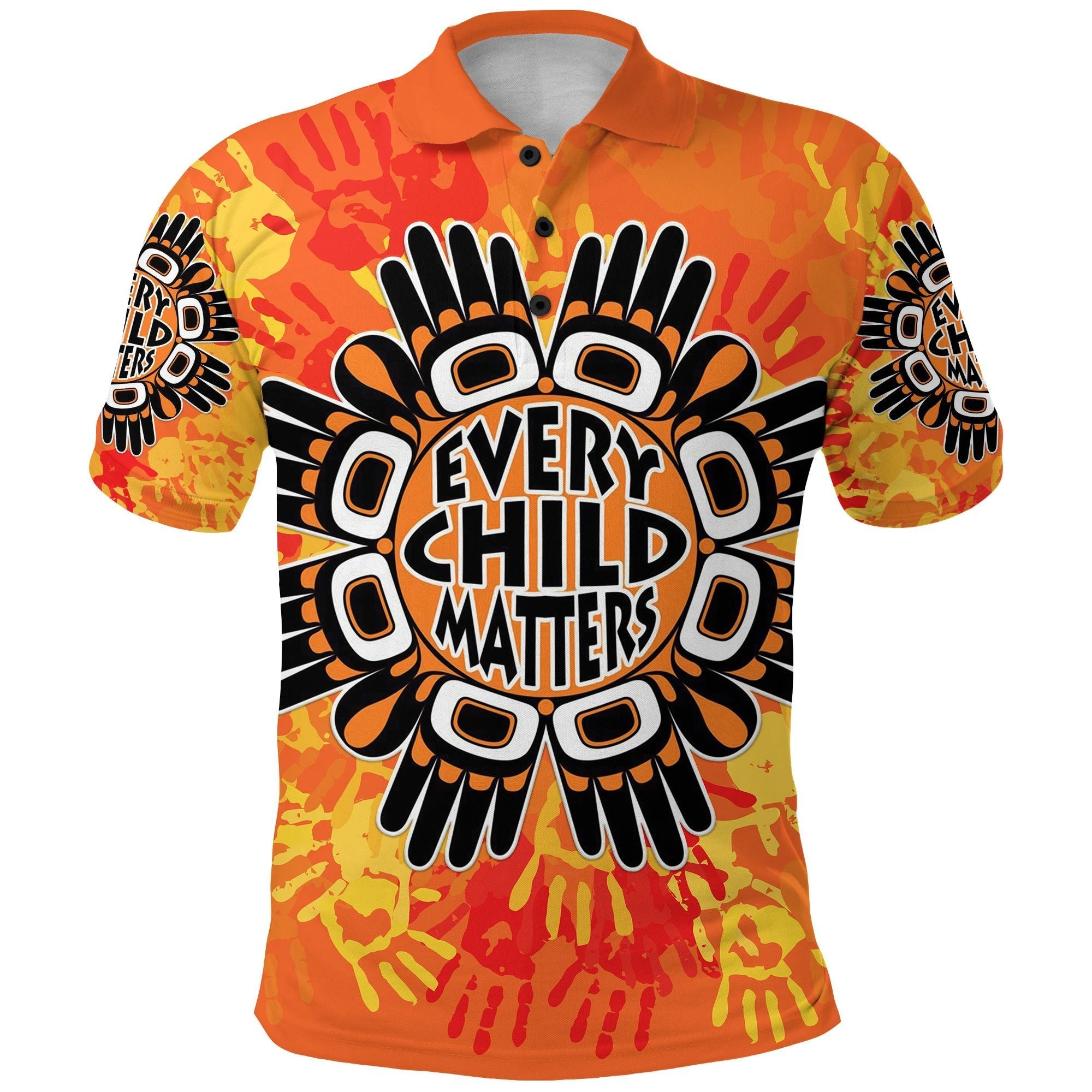 Polynesian Pride Apparel Orange Shirt Day Polo Shirt Every Child Matters Simple Style Unisex Orange - Polynesian Pride