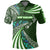 Polynesian Pride Apparel Custom Maori New Zealand Polo Shirt Silver Fern Sport Style Green - Polynesian Pride