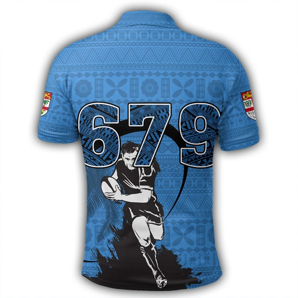 Polynesian Pride Apparel Polo Shirt Fiji Polo Shirt Rugby Tapa Pattern Spoto Style - Polynesian Pride