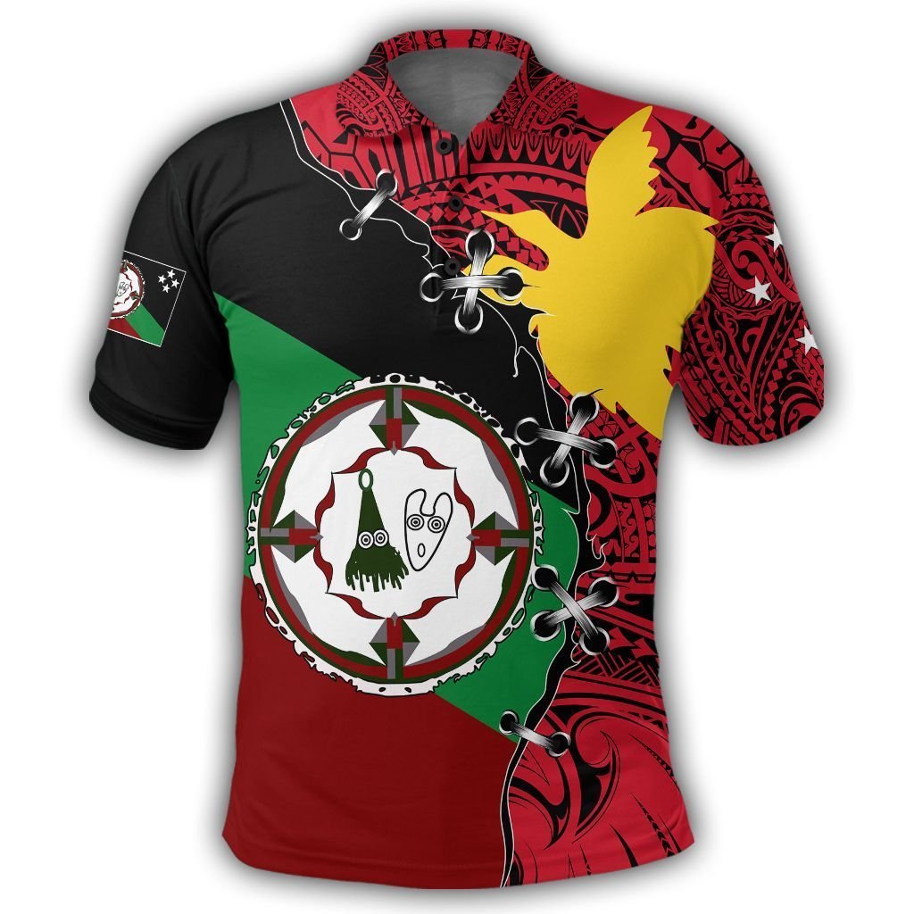 Polynesian Pride Apparel ENBP Polo Shirt PNG Suture Style Unisex Red - Polynesian Pride