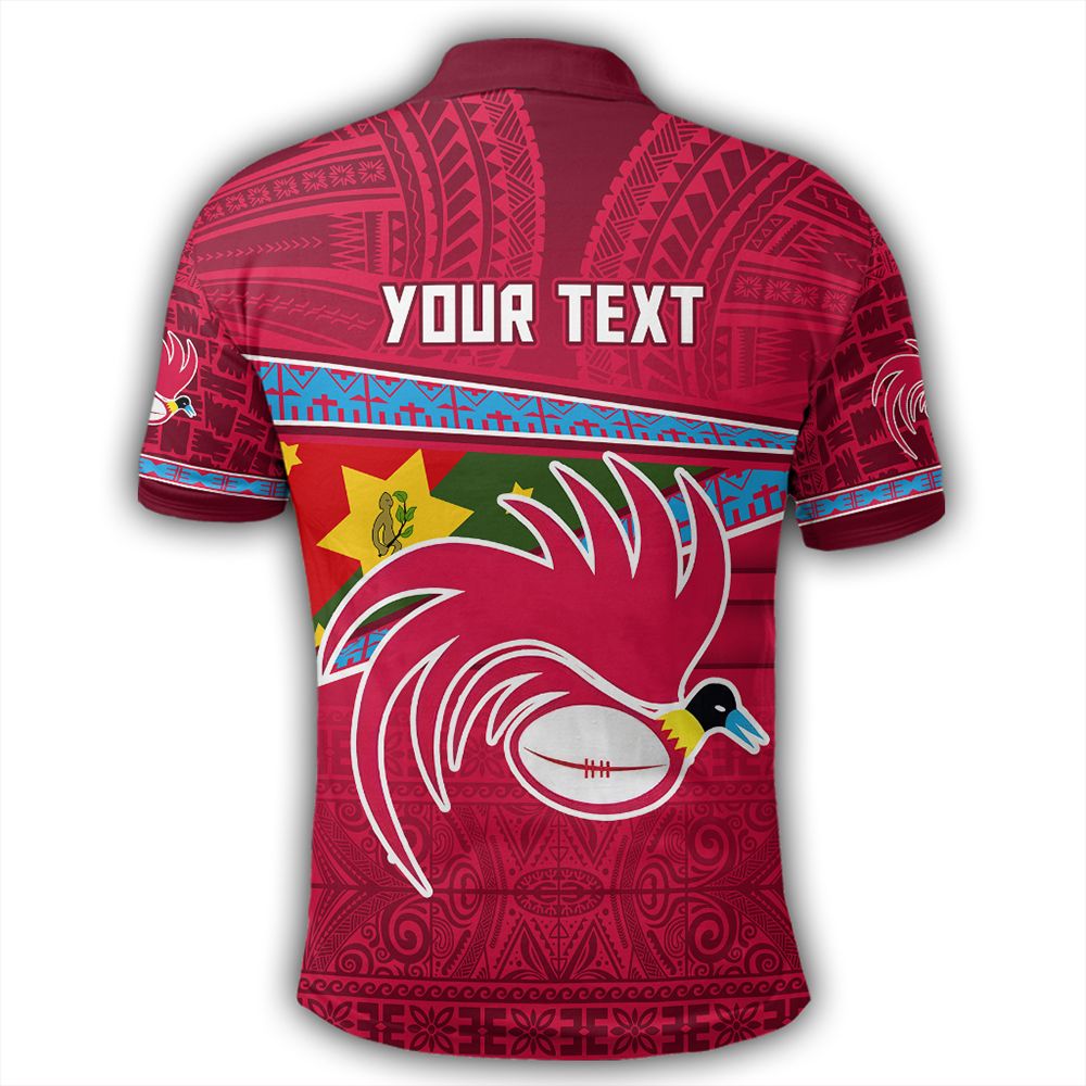 Polynesian Pride Apparel Polo Shirt Goroka Lahanis Polo Shirt Flag Tapa Pattern Stronic Style - Polynesian Pride