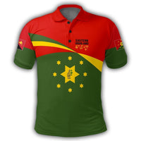 Polynesian Pride Apparel Eastern Highland Polo Shirt PNG Flag Style Unisex Green - Polynesian Pride