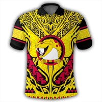 Polynesian Pride Apparel Polo Shirt Port Moresby Vipers Polo Shirt Papuan Unisex Yellow - Polynesian Pride