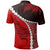 Polynesian Pride Apparel Paua Shell Maori Silver Fern Polo Shirt Red - Polynesian Pride