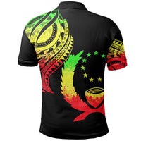 Polynesian Pride Apparel Pohnpei State Polo Shirt Micronesian Tatau Reggae Patterns - Polynesian Pride