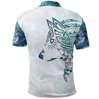 Polynesian Pride Apparel Maori Tattoo Polo Shirt, Paua Shell Wolf Tattoo Golf Shirt - Polynesian Pride