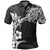 Polynesian Pride Apparel Polynesian Tattoo Polo Shirt, Marlin Hibiscus Golf Shirt Unisex Black - Polynesian Pride