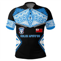 Polynesian Pride Apparel Tonga Polo Shirt Tongan Kolisi Apifo ou Polo Shirt Unisex Blue - Polynesian Pride
