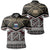 Polynesian Pride Apparel Samoa Polo Shirt Samoan Masi Dobby Coat Of Arms Polo Shirt - Polynesian Pride