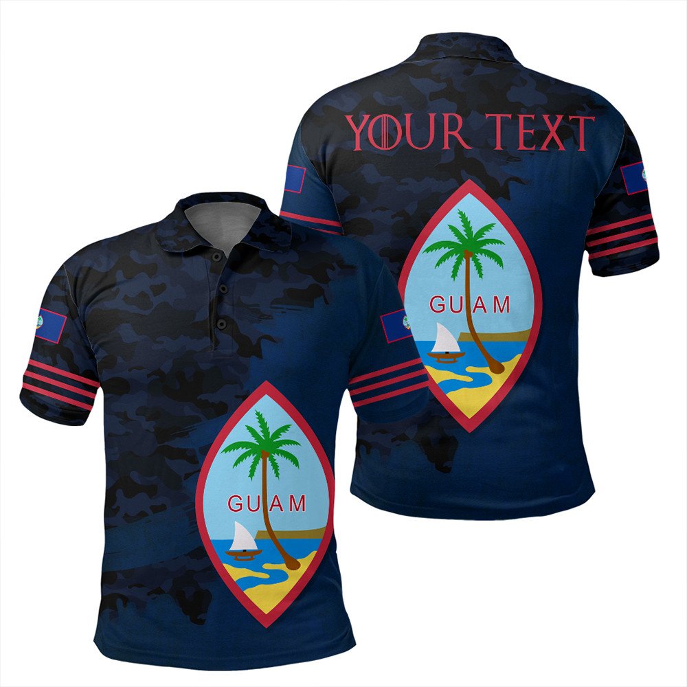 Polynesian Pride Apparel Polo Shirt Guam Polo Shirt Flag Custom Oldest Style Unisex Blue - Polynesian Pride