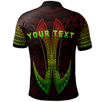 Polynesian Pride Apparel Pohnpei Custom Polo Shirt Fish Hook Ver2 - Polynesian Pride