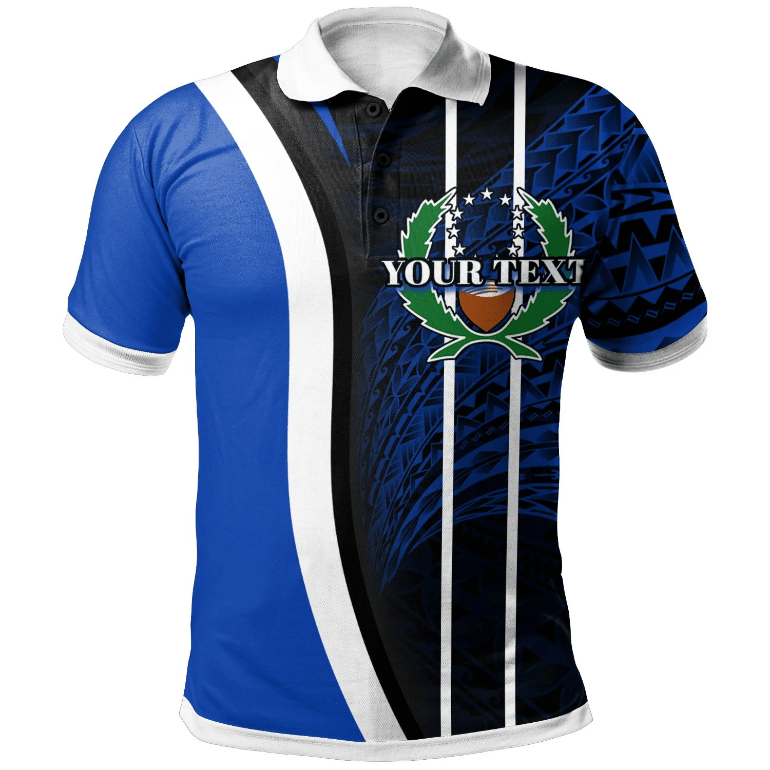 Polynesian Pride Apparel Pohnpei Polo Shirt Custom Special Unisex Blue - Polynesian Pride