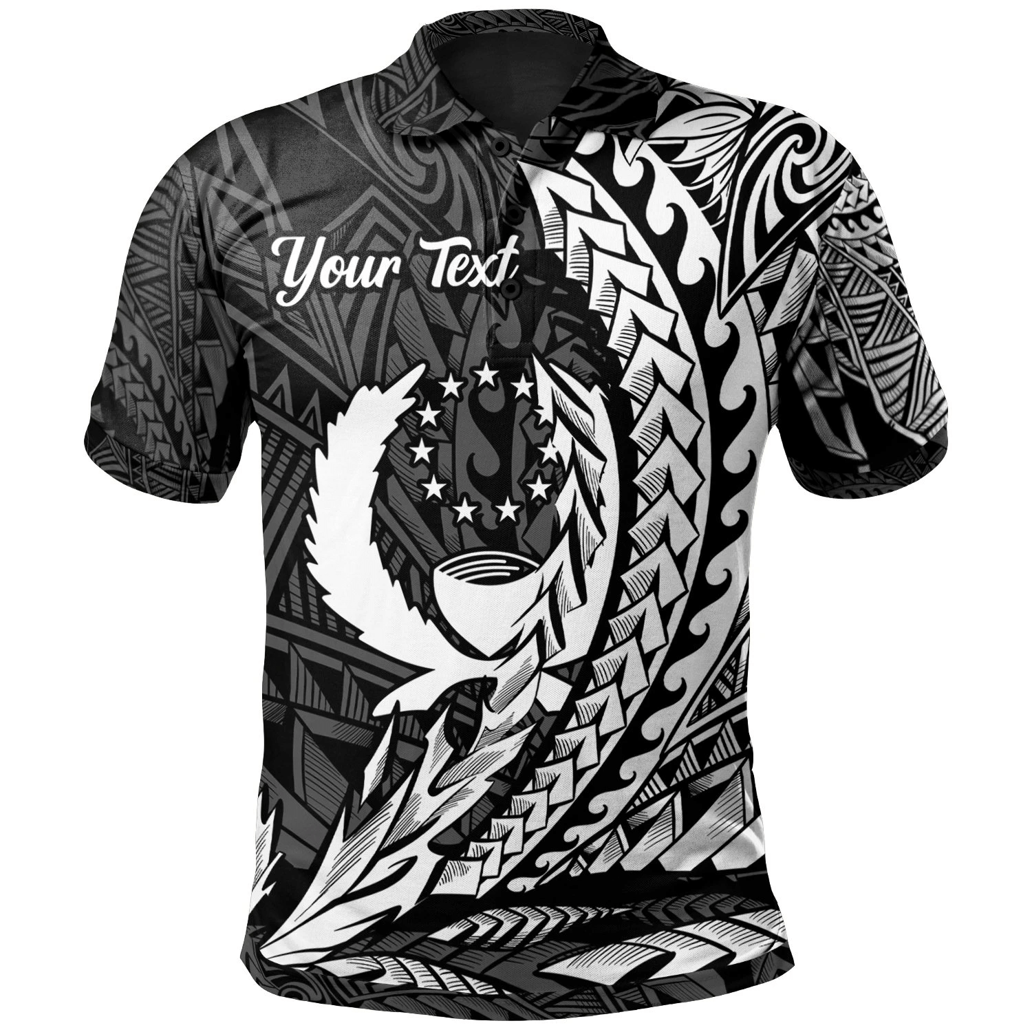 Polynesian Pride Apparel Pohnpei State Polo Shirt White Custom Wings Style Unisex Black - Polynesian Pride