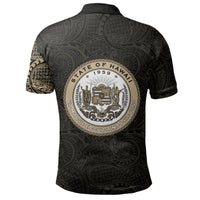 Polynesian Pride Apparel Hawaii Polo Shirt Hawaii Coat Of Arms Special Arms Polo Shirt - Polynesian Pride