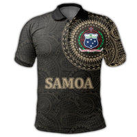 Polynesian Pride Apparel Samoa Polo Shirt Samoan Coat Of Arms Special Arms Polo Shirt - Polynesian Pride