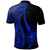 Polynesian Pride Apparel Federated States of Micronesia Custom Polo Shirt Blue Polynesian Tentacle Tribal Pattern - Polynesian Pride