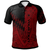 Polynesian Pride Apparel Pohnpei Custom Polo Shirt Red Color Symmetry Style Unisex Black - Polynesian Pride