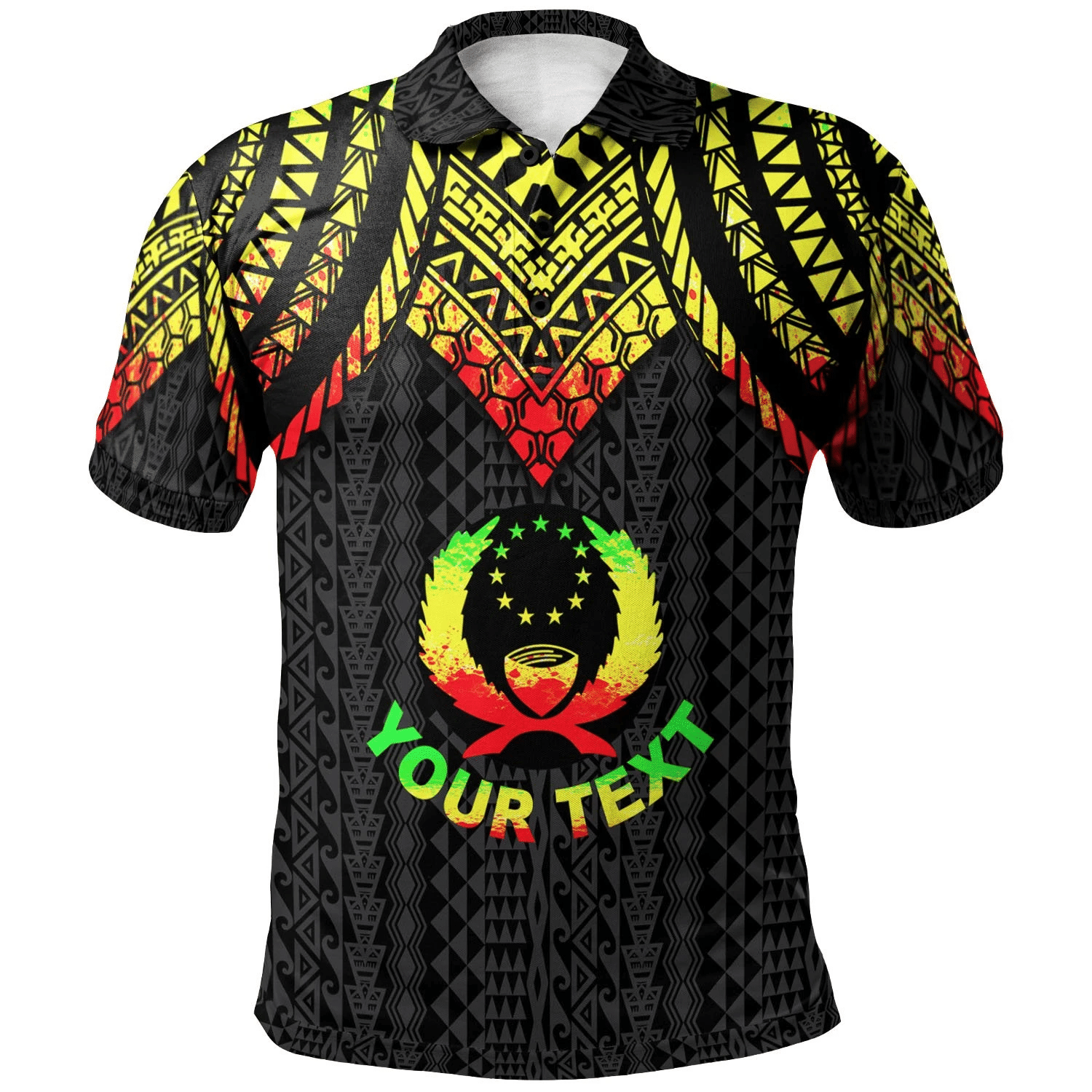 Polynesian Pride Apparel Pohnpei Custom Polo Shirt Polynesian Armor Style Reggae Unisex Reggae - Polynesian Pride