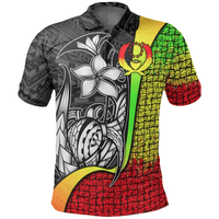 Polynesian Pride Apparel Pohnpei Micronesian Polo Shirt Reggae Turtle With Hook Unisex REGGAE - Polynesian Pride