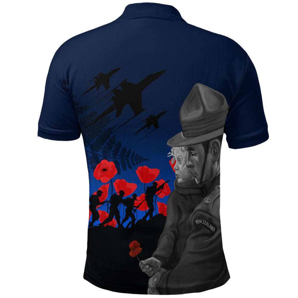Polynesian Pride Clothing New Zealand Remembrance Polo Shirt - Polynesian Pride