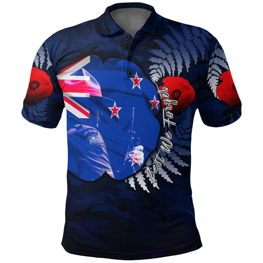 Polynesian Pride Clothing New Zealand ANZAC Day Poppy Polo Shirt - Polynesian Pride