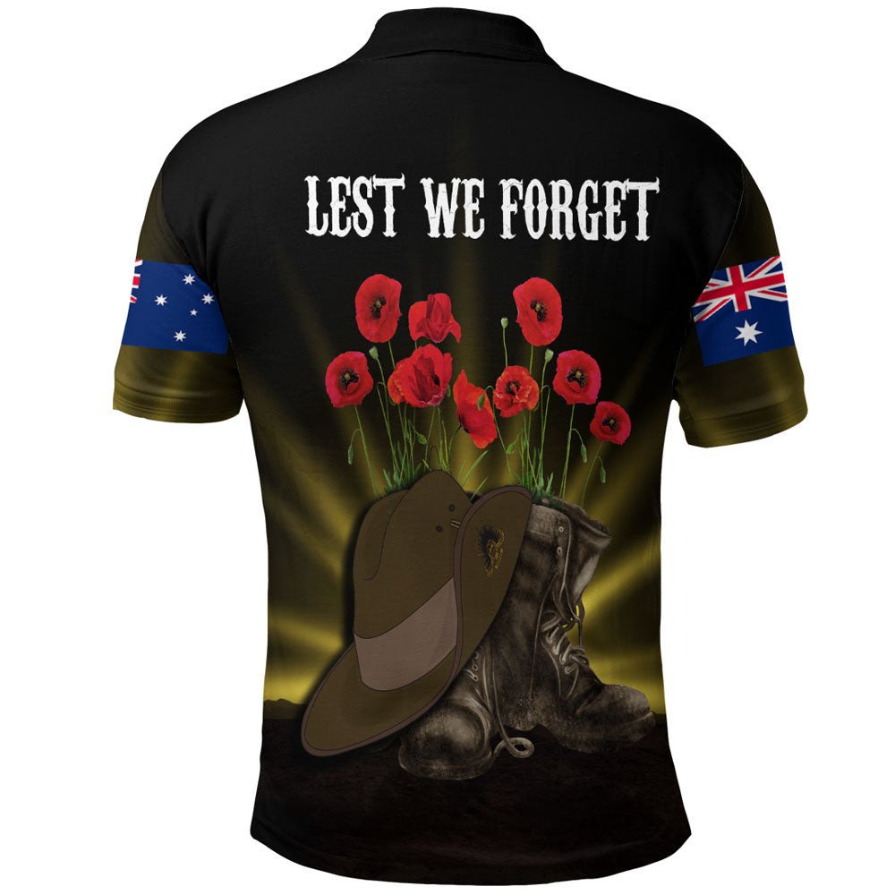 Polynesian Pride Clothing ANZAC Day Hat and Boots Polo Shirt - Polynesian Pride
