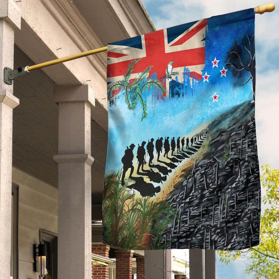 Polynesian Pride Flag - New Zealand Anzac Day Lest We Forget Flag - Polynesian Pride