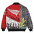 Polynesian Pride Clothing - (Custom) Australia Indigenous & New Zealand Maori Anzac (Red) Bomber Jacket - Polynesian Pride