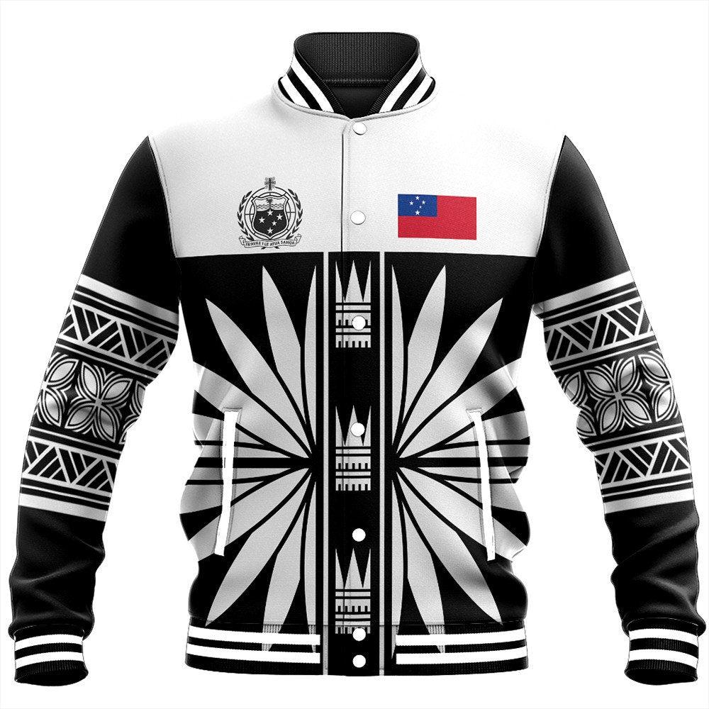 Polynesian Pride Jacket - Samoa Black Saturday Baseball Jacket LT10 Unisex Black - Polynesian Pride