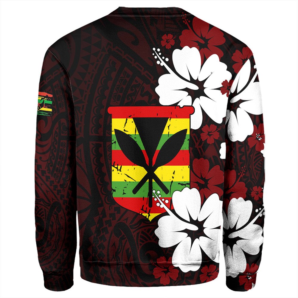 Polynesian Pride Sweatshirt - Hawaii Kanaka Hibiscus Style Sweatshirt LT10 - Polynesian Pride