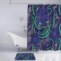 Polynesian Home Set - Polynesian Midnight Blue Tribal Pattern Bathroom Set LT10 - Polynesian Pride