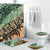 Polynesian Home Set - Vintage Samoan Old Teal Tapa Threads Bathroom Set LT10 Teal - Polynesian Pride