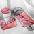 Polynesian Home Set - Coral Hint Of Tribal Grunge Bathroom Set LT10 - Polynesian Pride