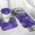 Polynesian Home Set - Polynesian Painted Purples Tribal Bathroom Set LT10 - Polynesian Pride