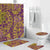 Polynesian Home Set - Polynesian Tribal Watercolor Bathroom Set LT10 Purple - Polynesian Pride