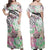 Polynesian Dress - Polynesian Hibiscus Tribal Threads Off Shoulder Long Dress LT10 Women Green - Polynesian Pride