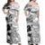 Polynesian Dress - Polynesian Floral Abstract Off Shoulder Long Dress LT10 Women White - Polynesian Pride