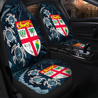 Polynesian Pride Car Accessories - Fiji Coat of Arms Turtle Palm Tree Car Seat Covers LT10 One Size Blue - Polynesian Pride