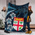 Polynesian Pride Home Set - Fiji Coat of Arms Turtle Palm Tree Blanket LT10 - Polynesian Pride