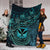 Polynesian Pride Home Set - Hawaii Kanaka Maoli Turquoise Tiare Honu Blanket LT10 - Polynesian Pride