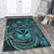 Polynesian Pride Home Set - Hawaii Kanaka Maoli Turquoise Tiare Honu Area Rug LT10 - Polynesian Pride