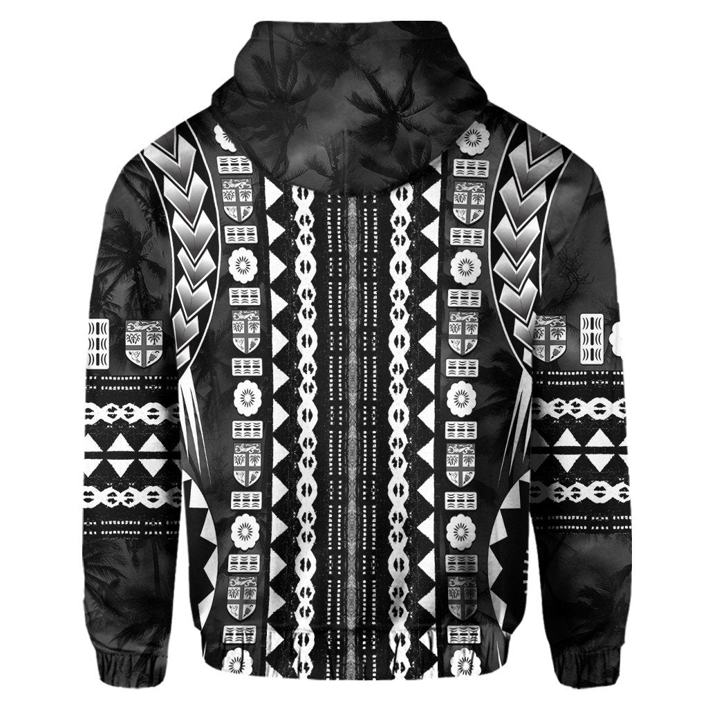 Polynesian Pride Hoodie Fiji Masiterpiece Coconut Tree Zip Hoodie LT10 - Polynesian Pride