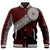 Polynesian Pride Jacket - Fiji Masa Paint Style Baseball Jacket LT10 Unisex Red - Polynesian Pride