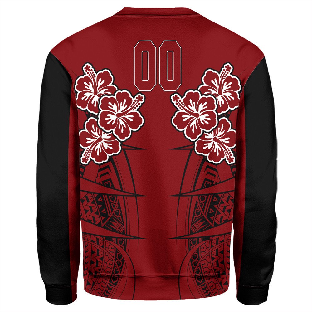 Polynesian Pride Sweatshirt - Personalized Hawaii Spearhead Hibiscus Polynesian Sweatshirt LT10 - Polynesian Pride
