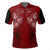 Polynesian Pride Apparel Custom Hawaii Spearhead Hibiscus Polynesian Polo Shirt LT10 Red - Polynesian Pride