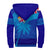 Polynesian Pride Hoodie - Fiji Palm Tree Coat Of Arms Sherpa Hoodie LT10 - Polynesian Pride