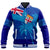 Polynesian Pride Jacket - Fiji Palm Tree Coat Of Arms Baseball Jacket LT10 Unisex Blue - Polynesian Pride