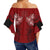 Polynesian Pride Clothing - Personalized Hawaii Spearhead Hibiscus Polynesian Off Shoulder Wrap Waist Top LT10 - Polynesian Pride